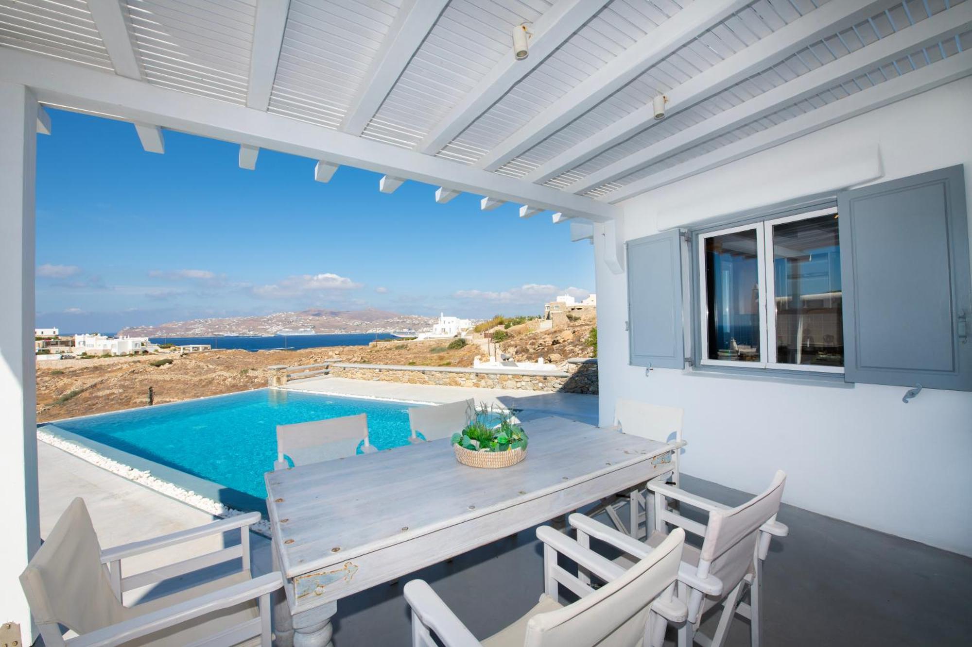 Villa Anema Mykonos - Blue Views Mykonos Villas Mykonos Town Eksteriør bilde