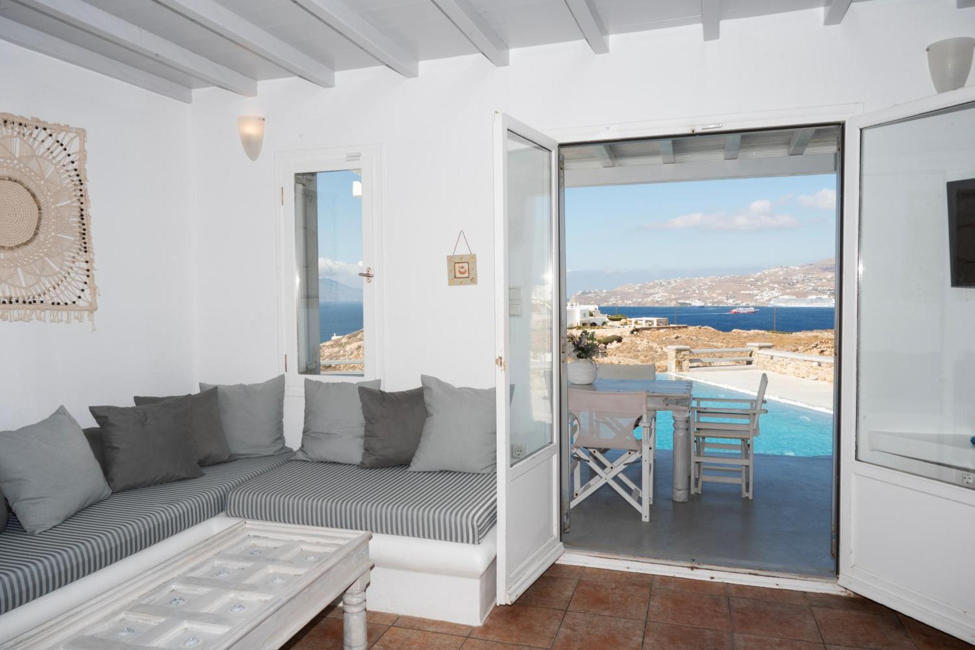 Villa Anema Mykonos - Blue Views Mykonos Villas Mykonos Town Eksteriør bilde