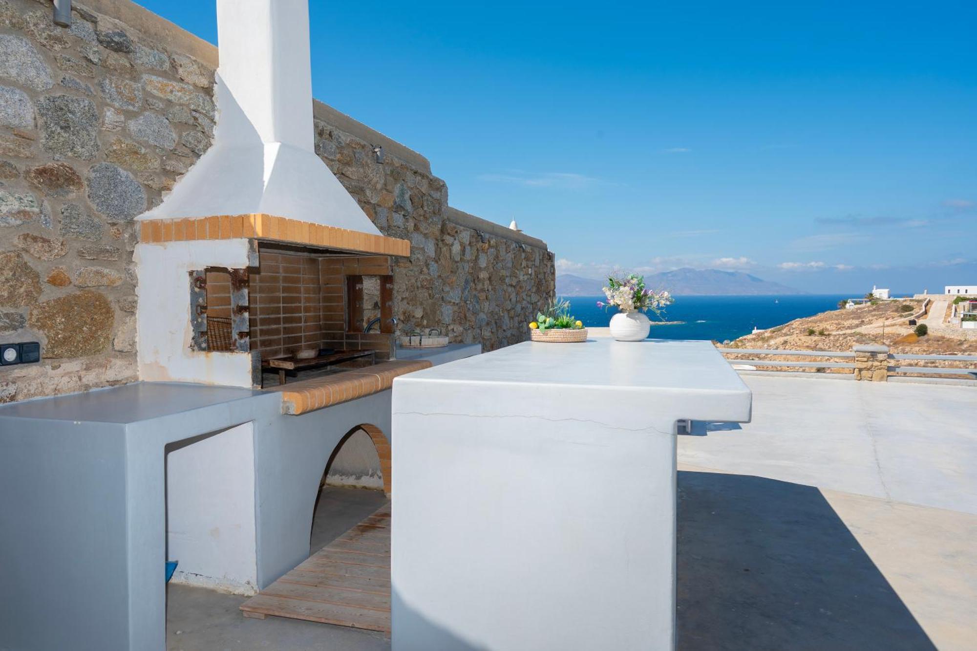 Villa Anema Mykonos - Blue Views Mykonos Villas Mykonos Town Eksteriør bilde
