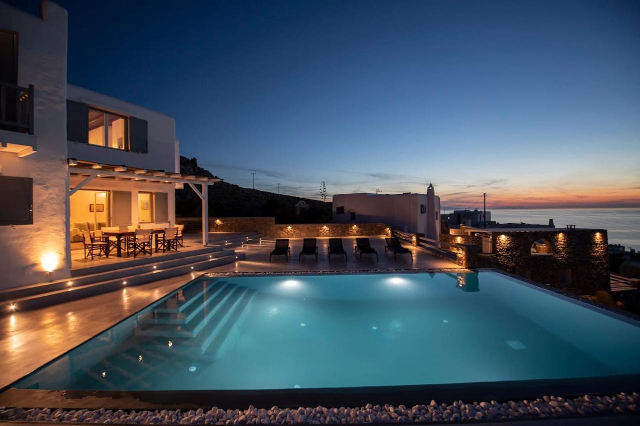 Villa Anema Mykonos - Blue Views Mykonos Villas Mykonos Town Eksteriør bilde