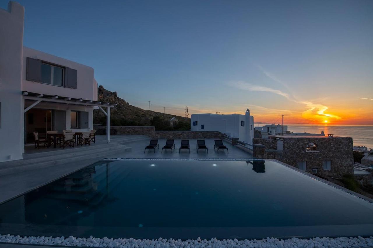 Villa Anema Mykonos - Blue Views Mykonos Villas Mykonos Town Eksteriør bilde