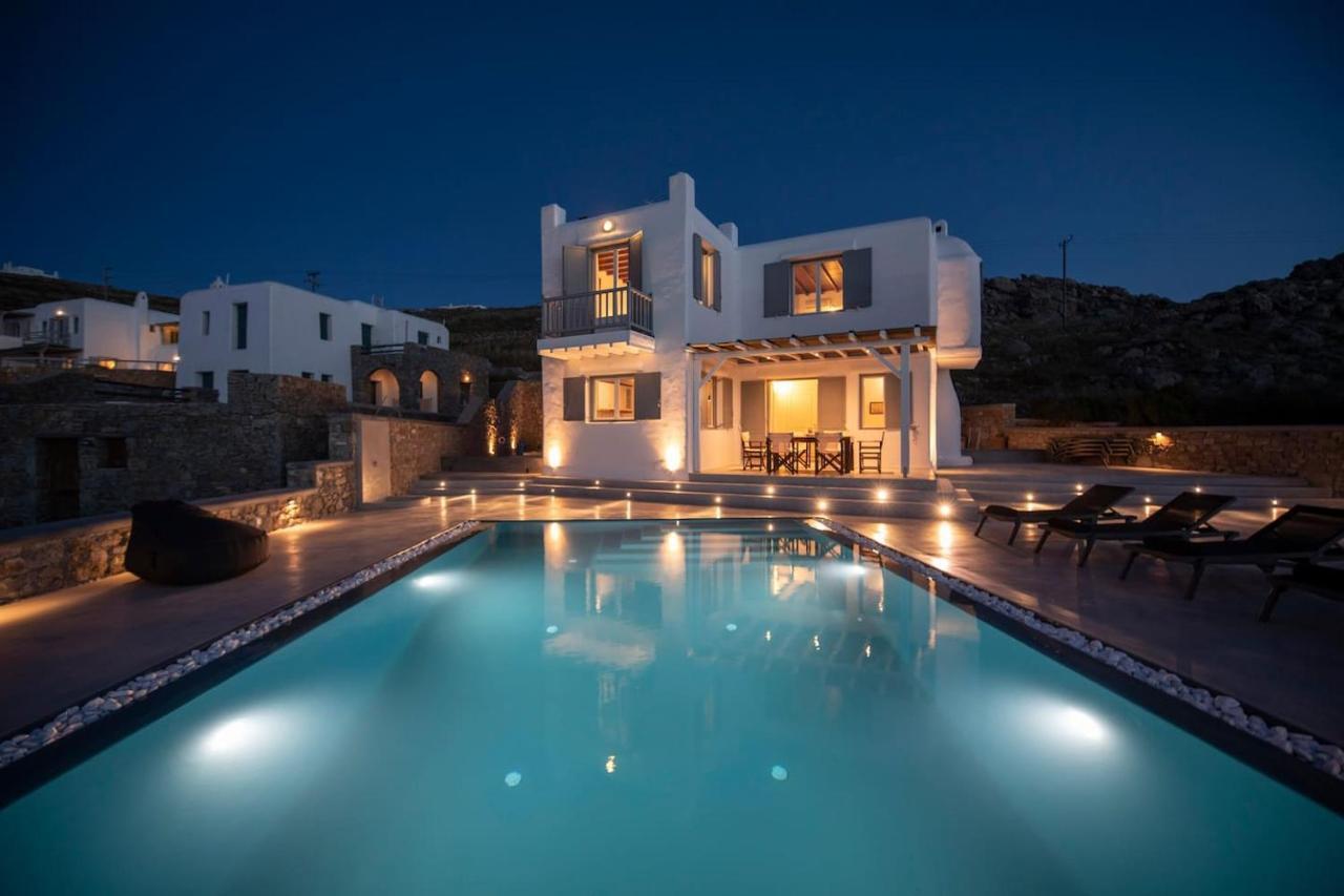 Villa Anema Mykonos - Blue Views Mykonos Villas Mykonos Town Eksteriør bilde