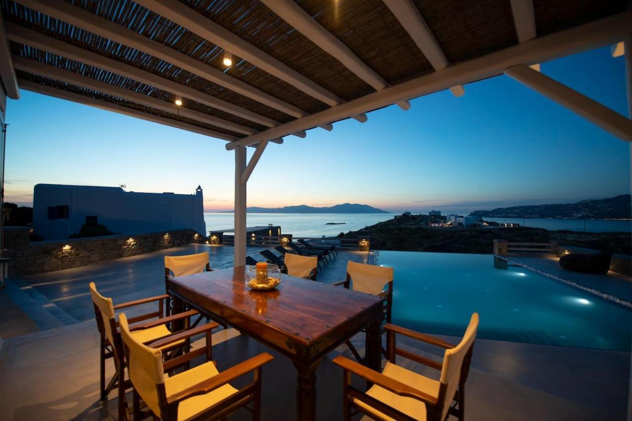 Villa Anema Mykonos - Blue Views Mykonos Villas Mykonos Town Eksteriør bilde