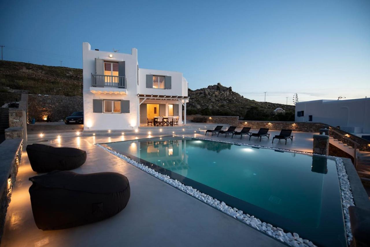 Villa Anema Mykonos - Blue Views Mykonos Villas Mykonos Town Eksteriør bilde