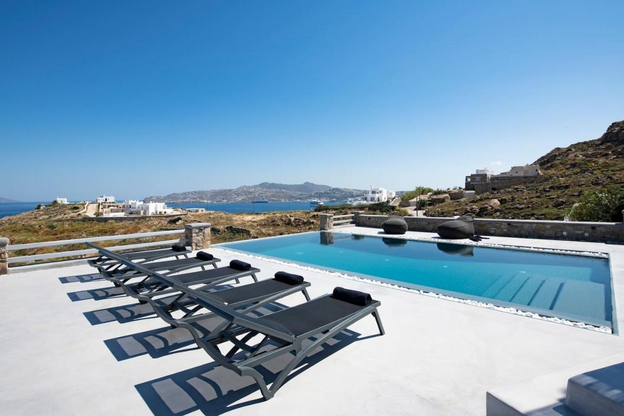 Villa Anema Mykonos - Blue Views Mykonos Villas Mykonos Town Eksteriør bilde